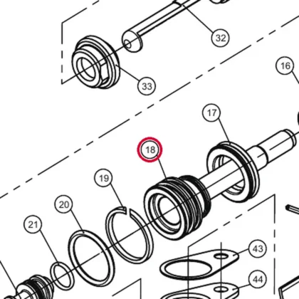 TRM00163 Tłok hydrauliczny