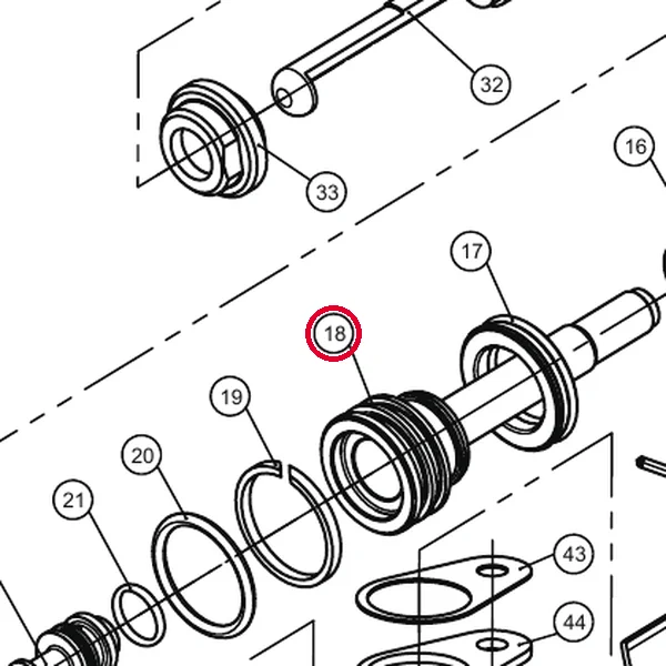 TRM00163 Tłok hydrauliczny