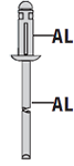 Nity rozprężne TRI-BOLT Alu / Alu