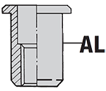 AVDEL Nutsert / TSN FW78 nitonakrętka aluminiowa z dużym kołnierzem