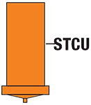 Bolce bez gwintu UT stalowo miedziany STCU – ISO 13918 (DIN 32501)