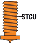 Bolce z gwintem PT stalowo miedziany STCU – ISO 13918 (DIN 32501)