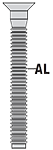 Nity dwuelementowe MULTIGRIP z łbem wpuszczanym aluminiowe