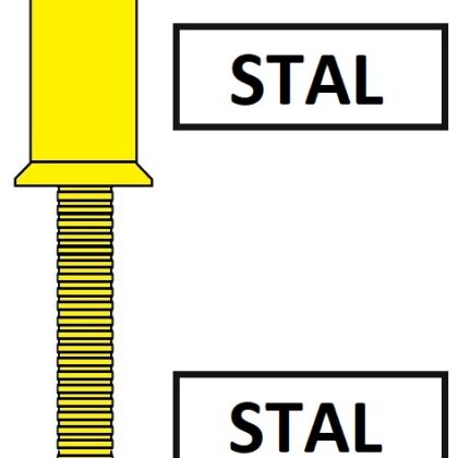 Monobolt 2761 Nit wzmacniany z kołnierzem wpuszczanym Stal / Stal