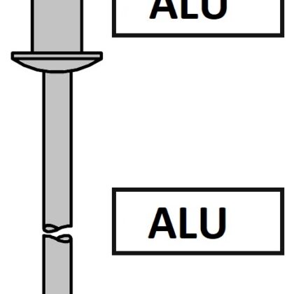Avdel SR04 Nity szczelne z kołnierzem standardowym Alu / Alu
