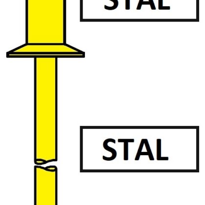 Avdel BD13 Nity zrywalne z kołnierzem wpuszczanym Stal / Stal