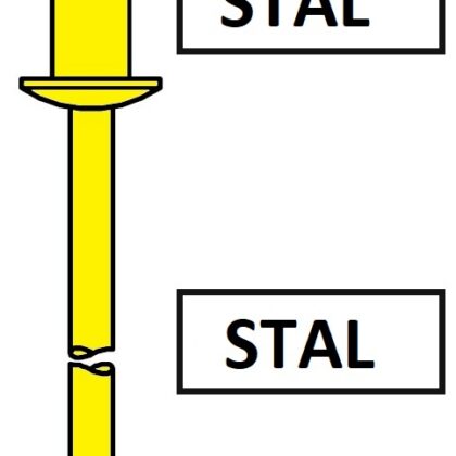 Avdel SR31 Nity szczelne z kołnierzem standardowym Stal / Stal