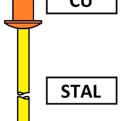 Avdel SR03 Nity szczelne z kołnierzem standardowym CU / Stal