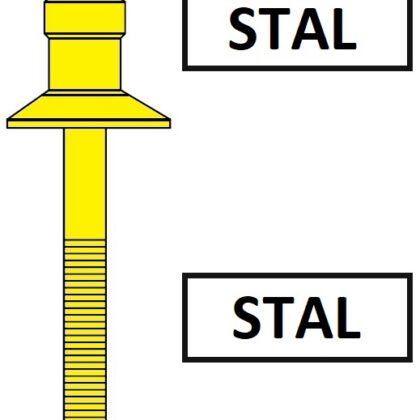 Stavex BS04 Nit zrywalny z kołnierzem wpuszczanym Stal / Stal