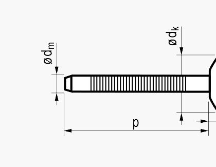 MFX 1761 P-LOCK – nity wzmocnione Stal kołnierz standardowy