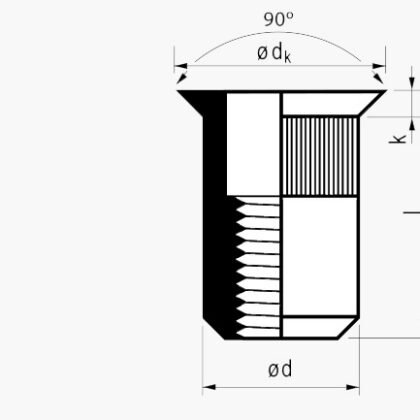 MFX 20-VO MASTERGRIP – nitonakrętki otwarte aluminium kołnierz wpuszczany