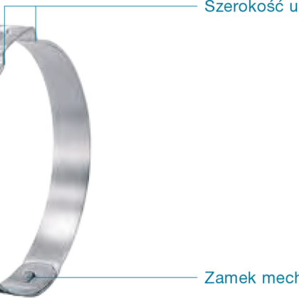 Opaski z uchem – Opaski z jednym uchem i zamkiem mechanicznym 105 i 155