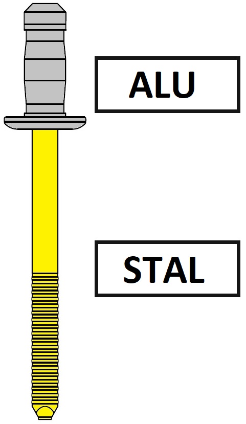 Nity Vgrip VG11 z kołnierzem standardowym ALU / ST