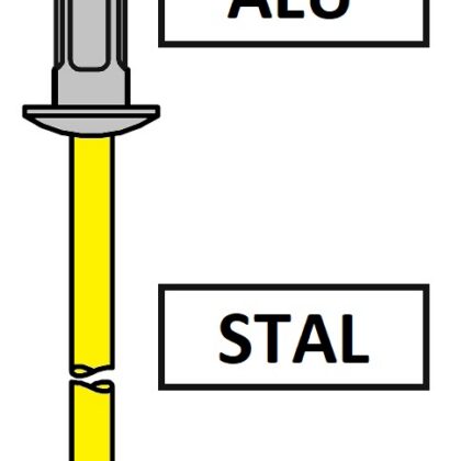 Nity AVEX 1661 z kołnierzem standardowym ALU / ST