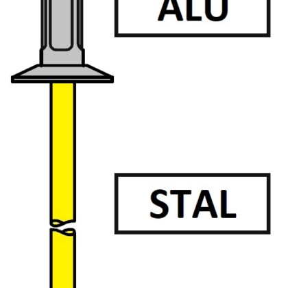 Nity AVEX 1604 z kołnierzem wpuszczanym ALU / ST