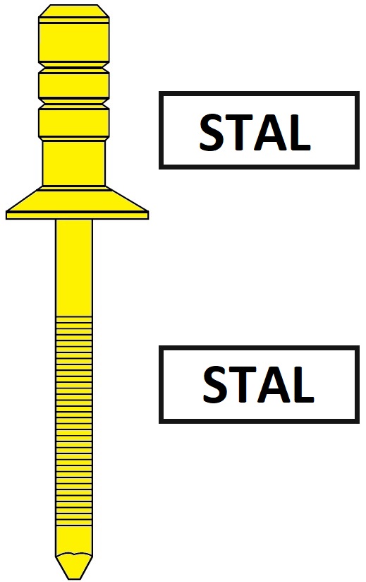 Nity STAVEX BS04 z kołnierzem wpuszczanym ST / ST