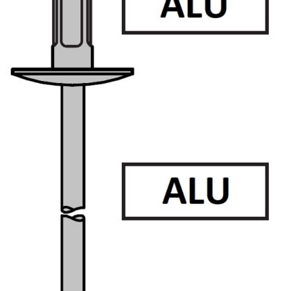Nity ORNIT – U-FIX Aluminium kołnierz powiększony X