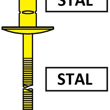 Nity ORNIT – STEEL FIX Stal kołnierz powiększony