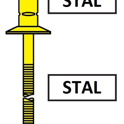 Nity ORNIT – STEEL FIX Stal kołnierz stożkowy